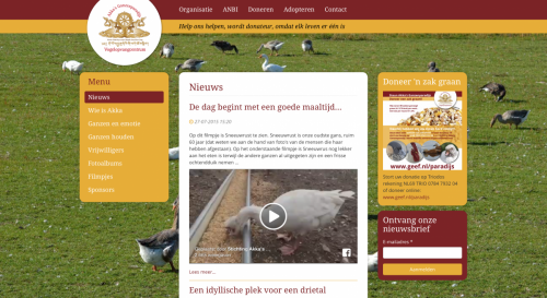 Nieuwe website ganzenparadijs